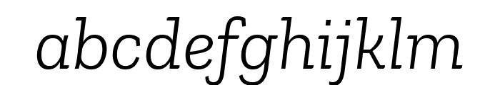 Zilla Slab 300italic Font LOWERCASE