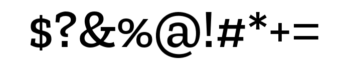 Zilla Slab 500 Font OTHER CHARS