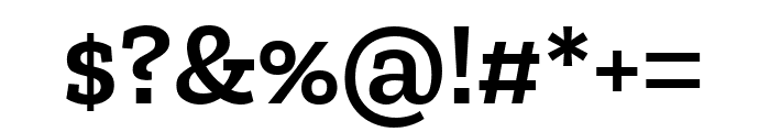 Zilla Slab 600 Font OTHER CHARS