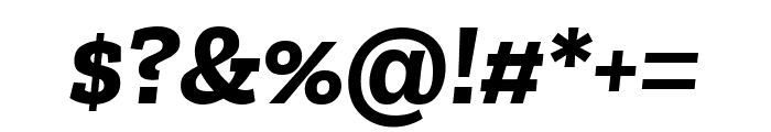 Zilla Slab 700italic Font OTHER CHARS