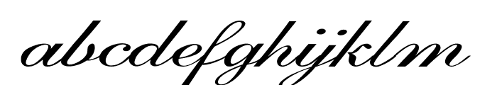 GoldenGate-ExtraexpandedItalic Font LOWERCASE