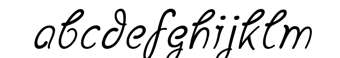 GoldenrodItalic Font LOWERCASE