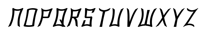 Gorgan-BoldItalic Font UPPERCASE