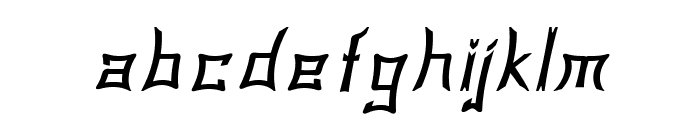 Gorgan-BoldItalic Font LOWERCASE