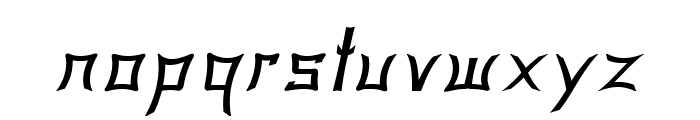 Gorgan-BoldItalic Font LOWERCASE
