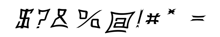 Gorgan-ExpandedItalic Font OTHER CHARS