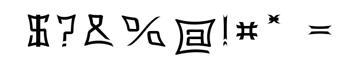 Gorgan-ExpandedRegular Font OTHER CHARS