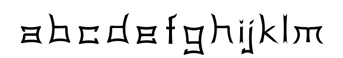 Gorgan-ExpandedRegular Font LOWERCASE