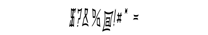 Gorgan-ExtracondensedItalic Font OTHER CHARS