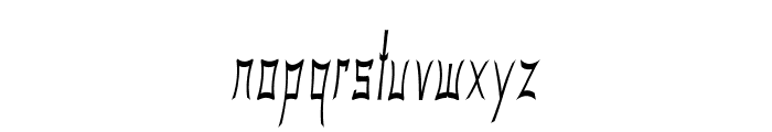 Gorgan-ExtracondensedItalic Font LOWERCASE