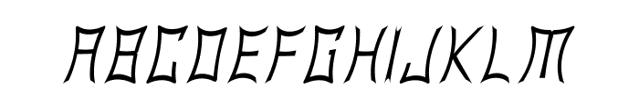 Gorgan-Italic Font UPPERCASE