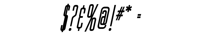 Gorgio Condensed BoldItalic Font OTHER CHARS