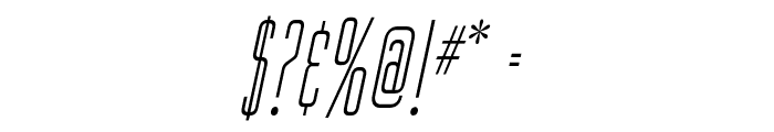 Gorgio Condensed Italic Font OTHER CHARS