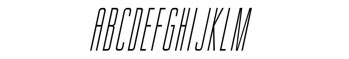 Gorgio Condensed Italic Font UPPERCASE