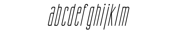 Gorgio Condensed Italic Font LOWERCASE