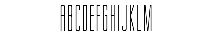 Gorgio Condensed Normal Font UPPERCASE