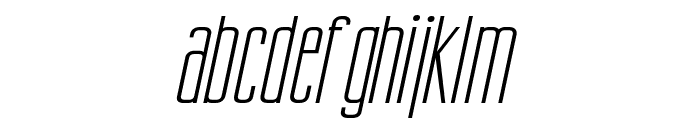 Gorgio Wide Italic Font LOWERCASE