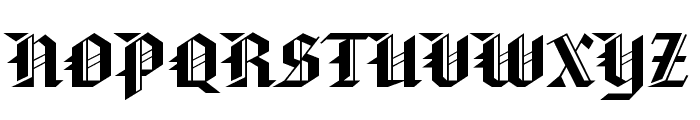 Gothic 32 Extended Normal Font UPPERCASE