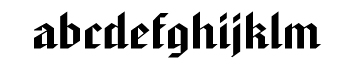 Gothic 32 Extended Normal Font LOWERCASE