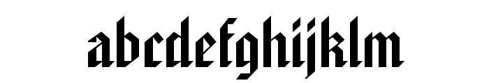 Gothic 32 Wide Normal Font LOWERCASE