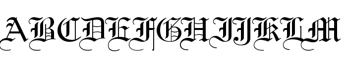 Gothic 57 Normal Font UPPERCASE