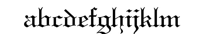 Gothic 57 Normal Font LOWERCASE