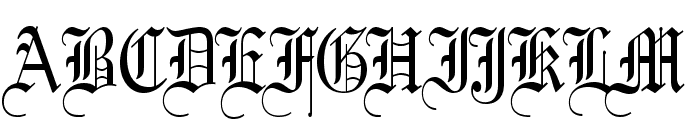 Gothic 57 Thin Normal Font UPPERCASE