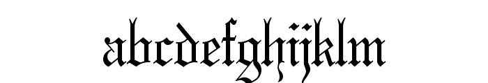 Gothic 57 Thin Normal Font LOWERCASE