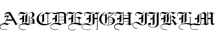 Gothic 57 Wide Normal Font UPPERCASE