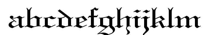 Gothic 57 Wide Normal Font LOWERCASE