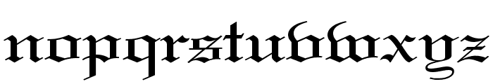 Gothic 57 Wide Normal Font LOWERCASE