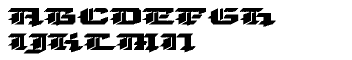 Gothic Gothic Black Font UPPERCASE