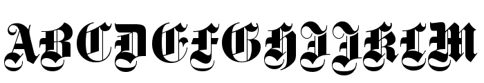 Gotisch-Regular Font UPPERCASE
