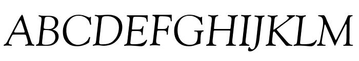Goudy Old Style Italic BT Font UPPERCASE