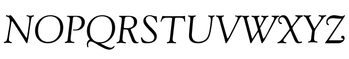 Goudy Old Style Italic BT Font UPPERCASE