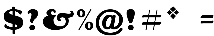 Goudy Stout Font OTHER CHARS