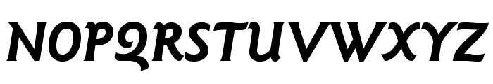GoudySansStd-BoldItalic Font UPPERCASE