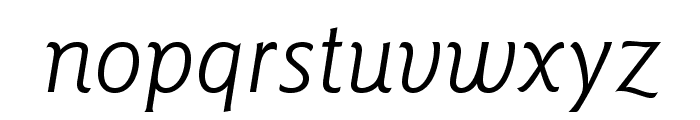 GoudySansStd-BookItalic Font LOWERCASE