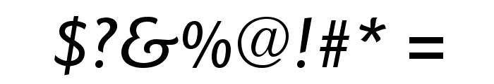 GoudySansStd-MediumItalic Font OTHER CHARS