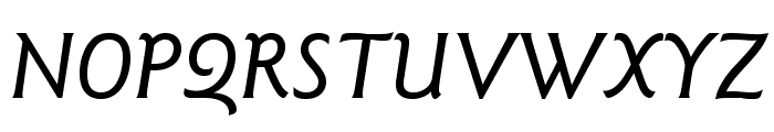 GoudySansStd-MediumItalic Font UPPERCASE
