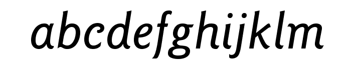 GoudySansStd-MediumItalic Font LOWERCASE