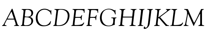 GoudyStd-Italic Font UPPERCASE