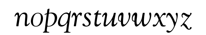 GoudyStd-Italic Font LOWERCASE