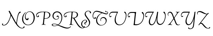 GoudySwaTLig Italic Font UPPERCASE