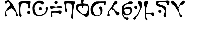 Gobbledygook Regular Font LOWERCASE