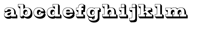 Gold Rush Open Font LOWERCASE