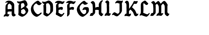 Goth Chic Dark Font UPPERCASE