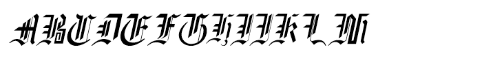 Gothic 16 CG Italic Font UPPERCASE