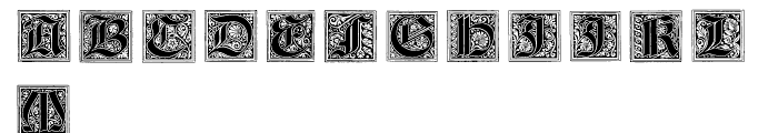Gothic 1880 Revival Font UPPERCASE