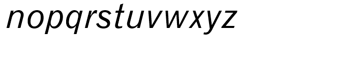 Gothic 720 Italic Font LOWERCASE